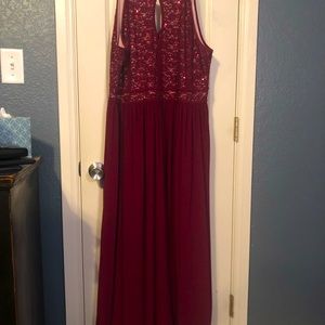 High neck keyhole bridesmaids dress David’s bridal